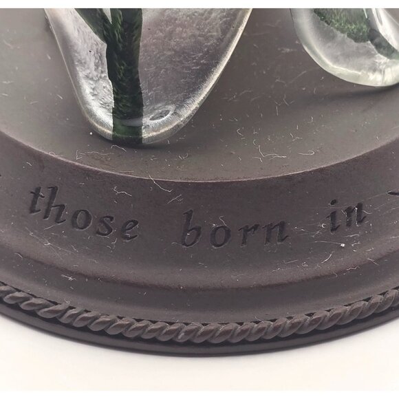 Hallmark January Birth Month Angel Figurine Flower Skirt 11 in. Tall - Picture 7 of 10